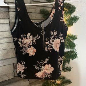 Floral Rue 21 crop tank top